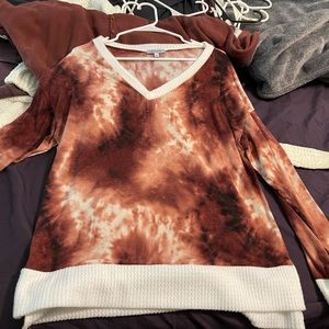 White birch long sleeve top